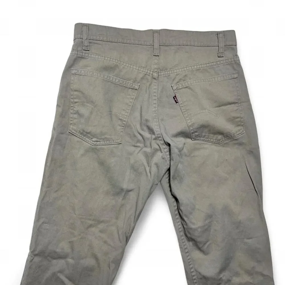 Levi’s Jeans 509 Vintage 70s USA Made Red Tab Khaki Chino Cotton Twill Pants 31”